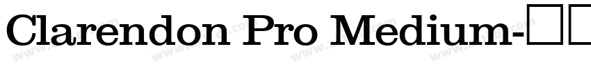 Clarendon Pro Medium字体转换